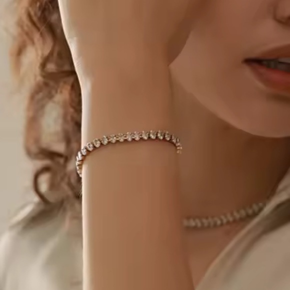 Anthropologie Jewelry - Wholesale ZIRCON Gold Tennis Bracelet